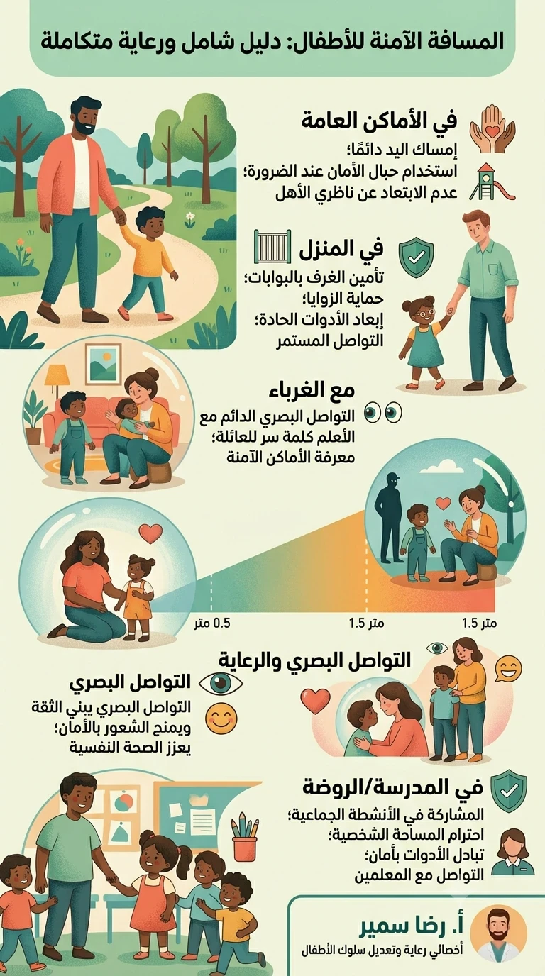image about المسافه الامنه للاطفال 