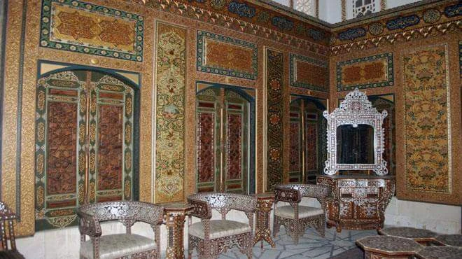image about قصر العظم بدمشق  صورة مشرقة للفن المعماري الاسلامي