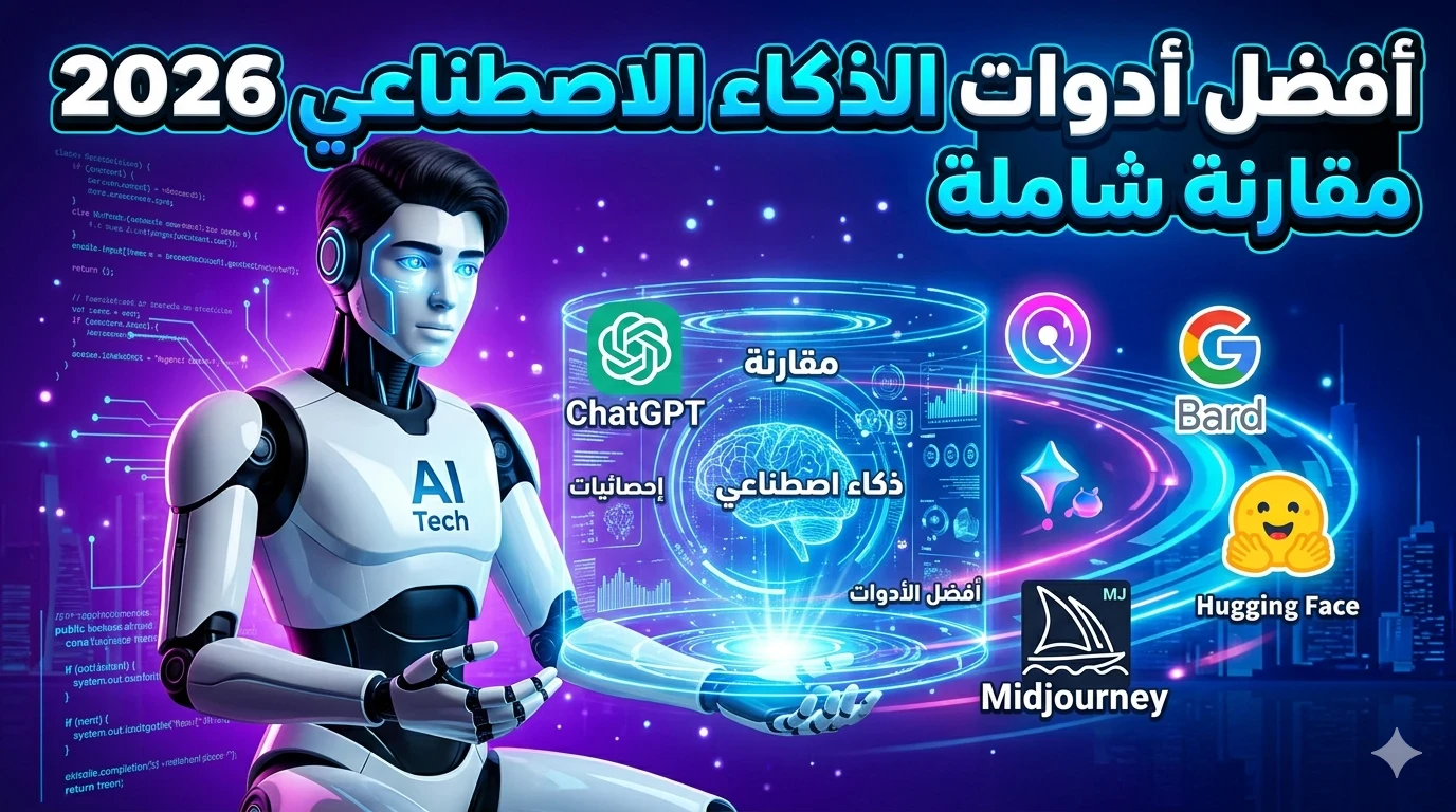 image about مقارنة بين أشهر أدوات الذكاء الاصطناعي في 2026: أي أداة تستحق وقتك؟