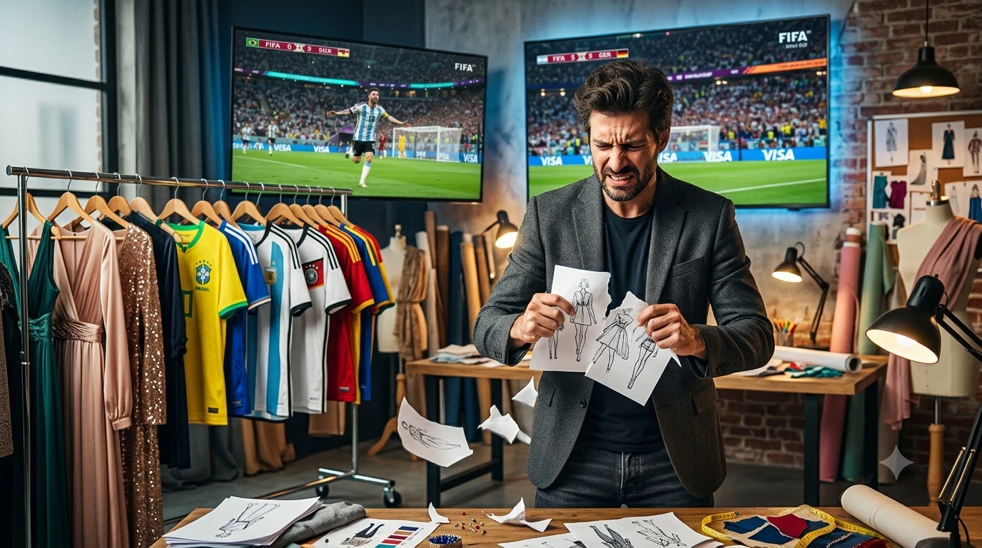 image about هل يتسبب كأس العالم في تراجع صناعة الموضة؟ ولماذا يفقد مصممو الأزياء أعصابهم؟