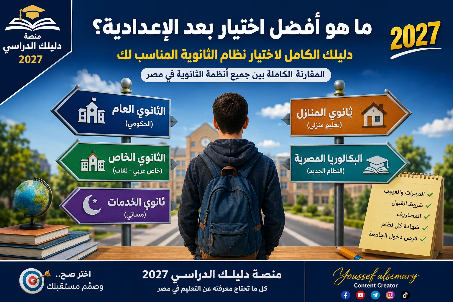 image about أفضل نظام بعد الإعدادية 2027 | الفرق بين الثانوي العام والخاص والخدمات والبكالوريا