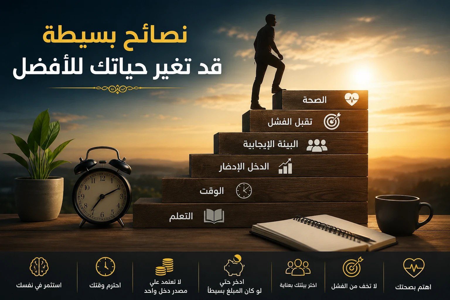 image about 7 نصائح بسيطة قد تغير حياتك للأفضل 