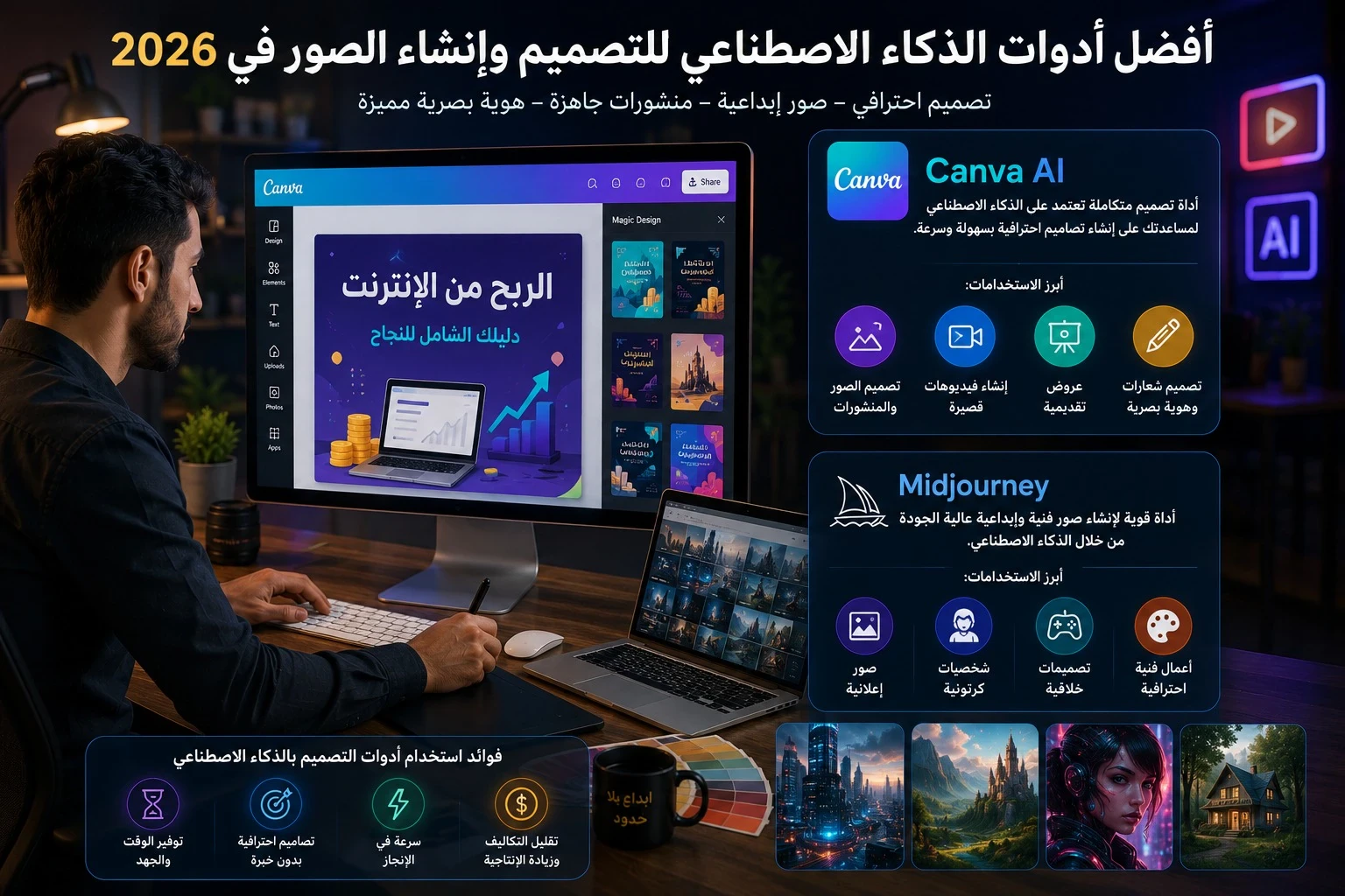 image about أفضل أدوات الذكاء الاصطناعي في 2026: 10 أدوات مجانية ومدفوعة لزيادة إنتاجيتك (دليل شامل)