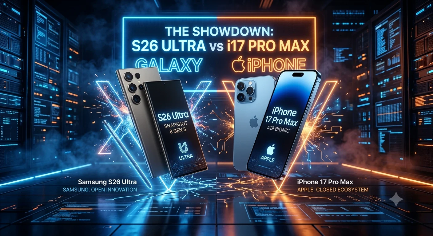 image about Samsung S26 Ultra vs iPhone 17 Pro Max — مقارنة شاملة ومراجعة قوية لأقوى هاتفين في 2026