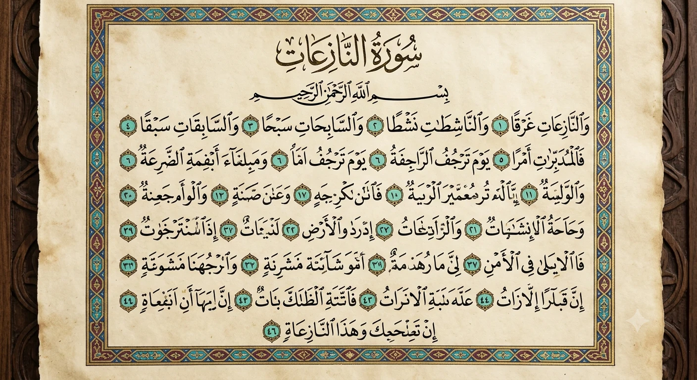 image about تفسير سورة النازعات