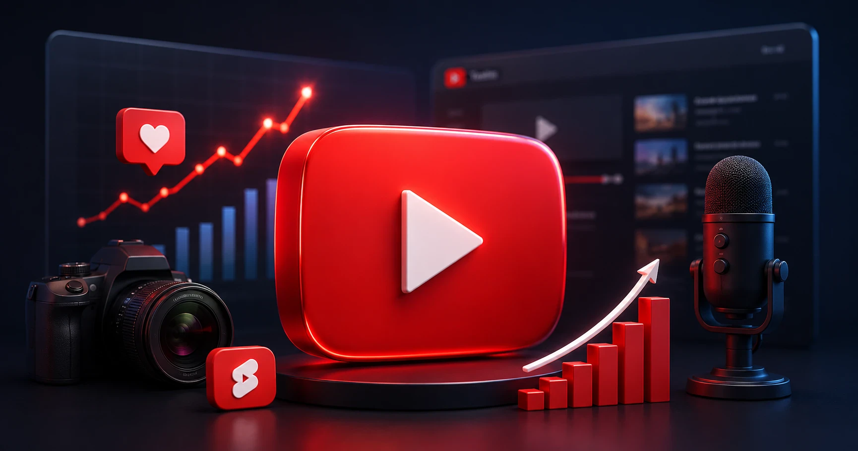 image about الدليل الشامل للنجاح على يوتيوب في 2026: استراتيجيات النمو، تحليل البيانات، وأفضل أدوات صناعة المحتوى