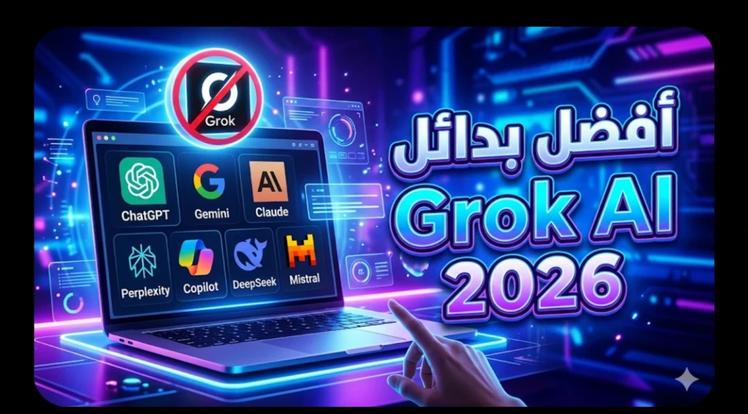 image about أفضل مواقع بديلة لـ Grok AI في 2026.. 7 أدوات ذكاء اصطناعي أقوى للإجابة والكتابة وصناعة المحتوى