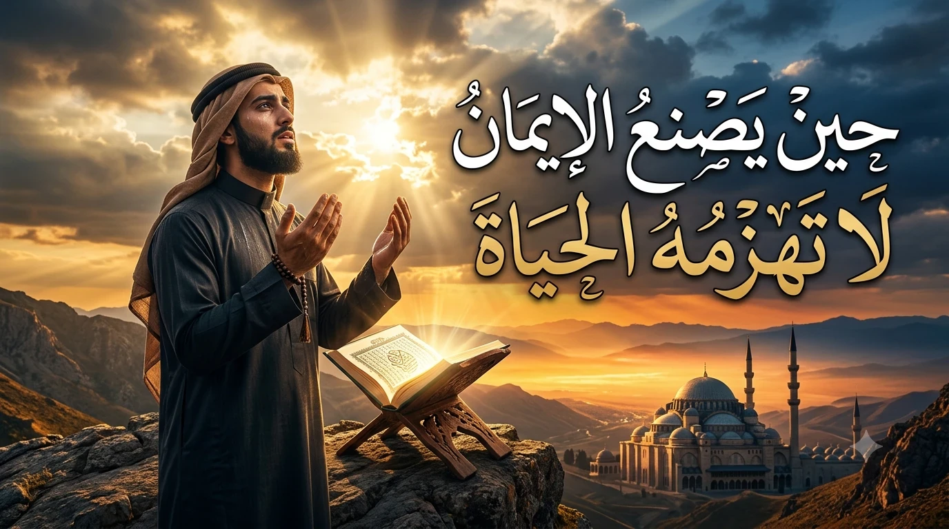 image about حين يصنع الإيمان إنسانًا لا تهزمه الحياة