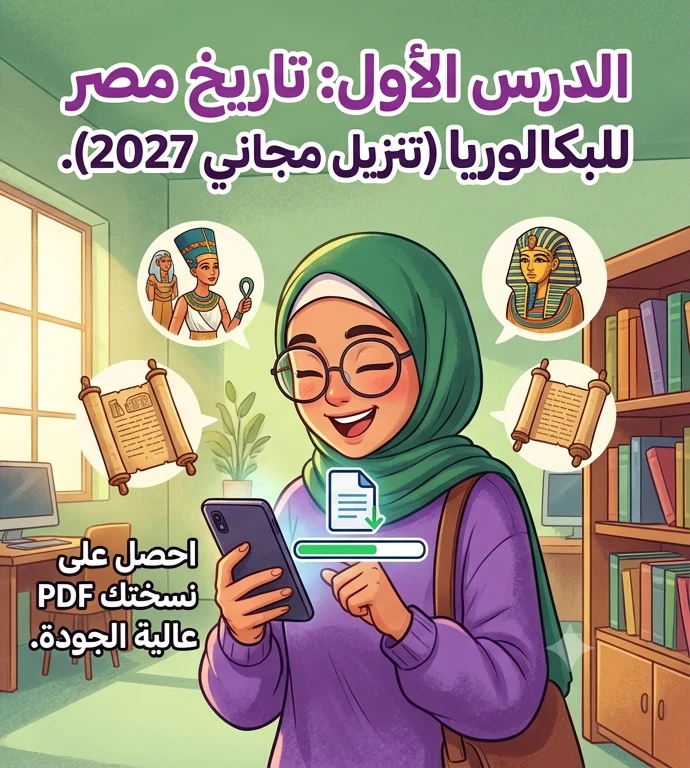 image about 📥 تحميل الدرس الأول من التاريخ الوطني للصف الثاني البكالوريا 2027 PDF برابط مباشر مجاني | نسخة أصلية عالية الجودة