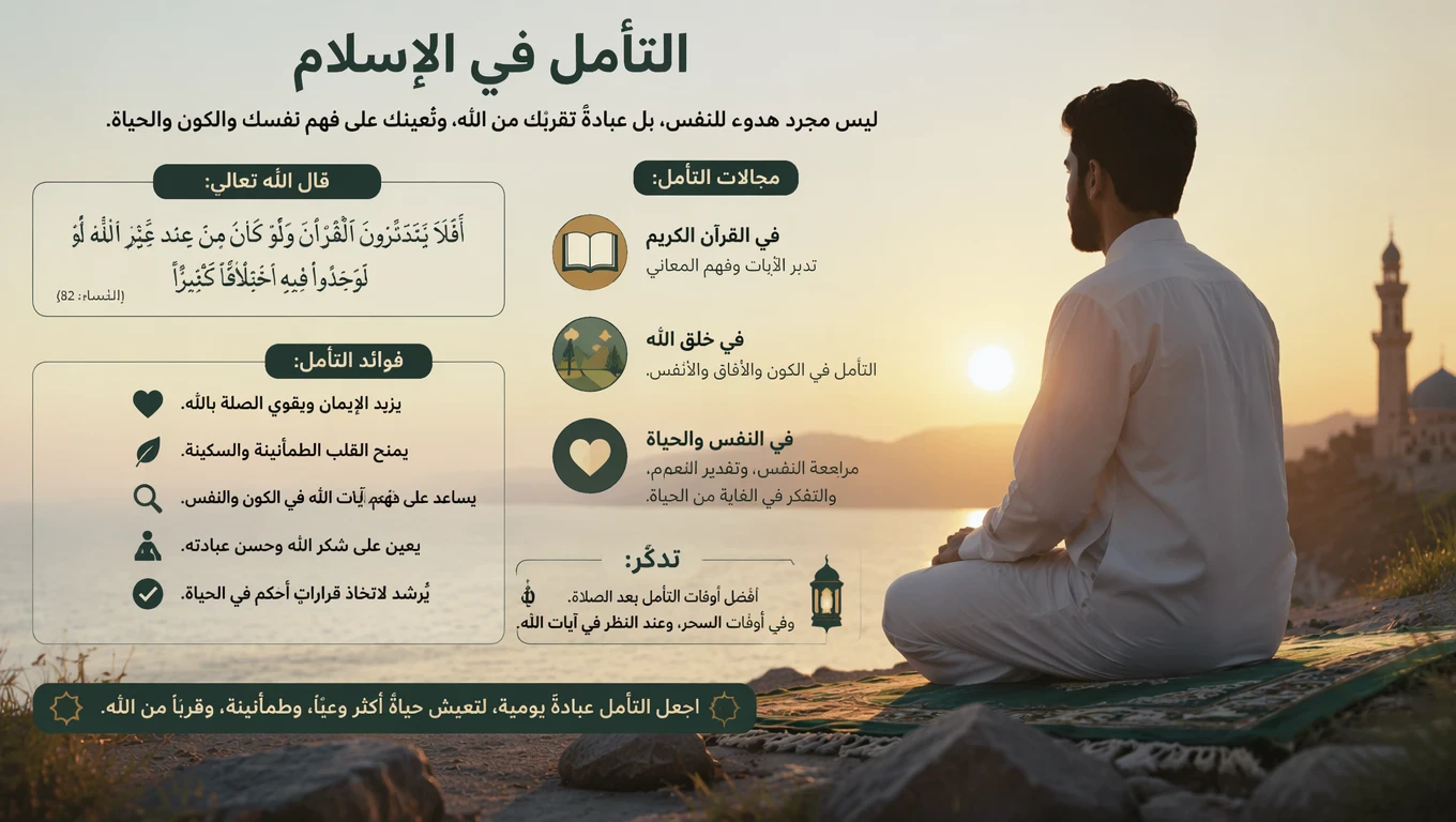 image about التأمل الصحيح في الإسلام