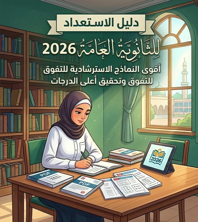 image about 📙 النماذج الاسترشادية للثانوية العامة 2026 PDF.. أقوى دليل للتدريب قبل الامتحانات وتحقيق أعلى الدرجات