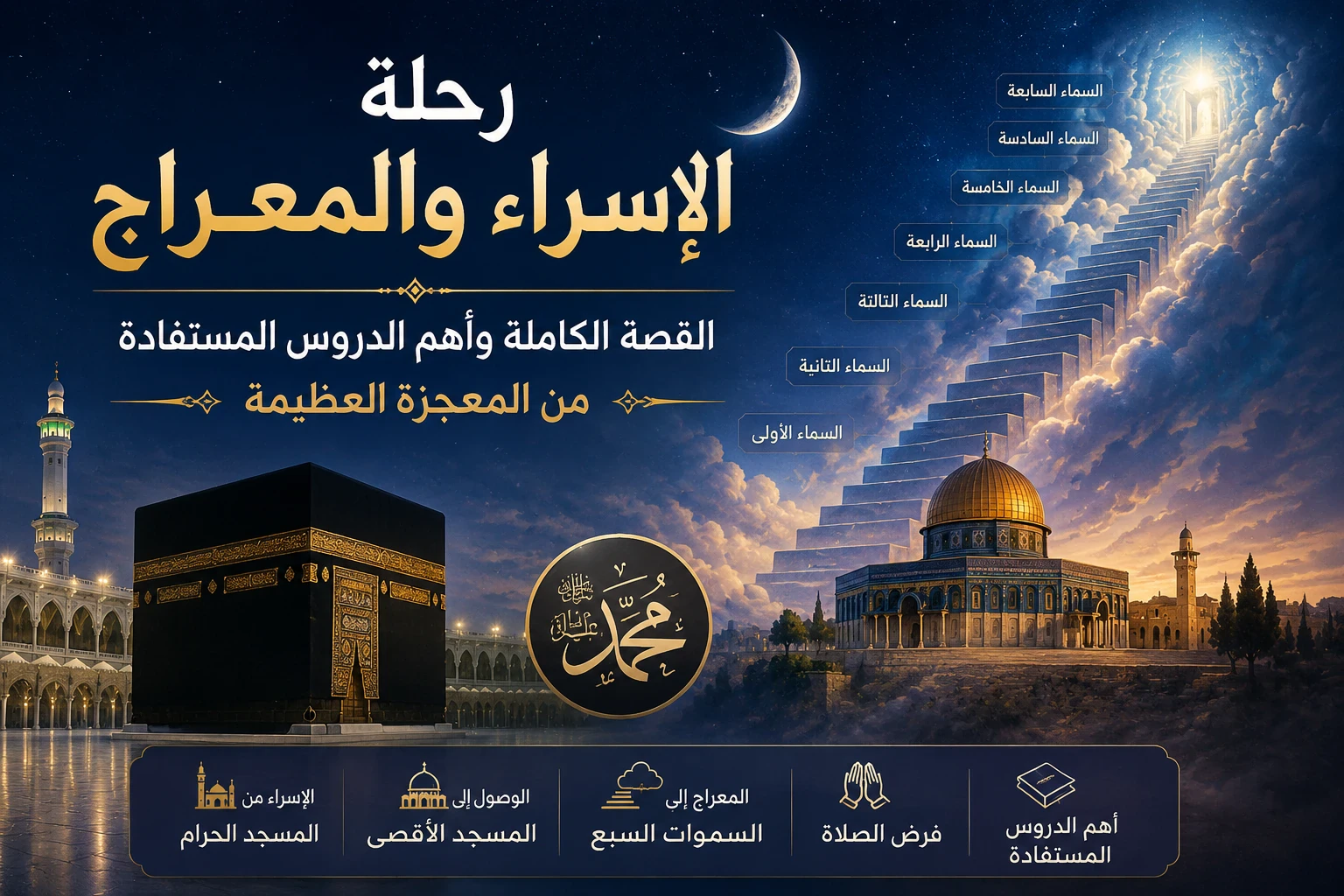image about رحلة الإسراء والمعراج: القصة الكاملة وأهم الدروس المستفادة من المعجزة العظيمة