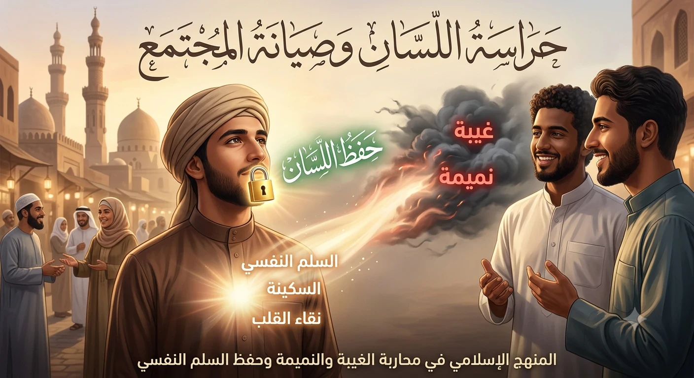 image about حراسة اللسان وصيانة المجتمع.. المنهج الإسلامي في محاربة الغيبة والنميمة وحفظ السلم النفسي