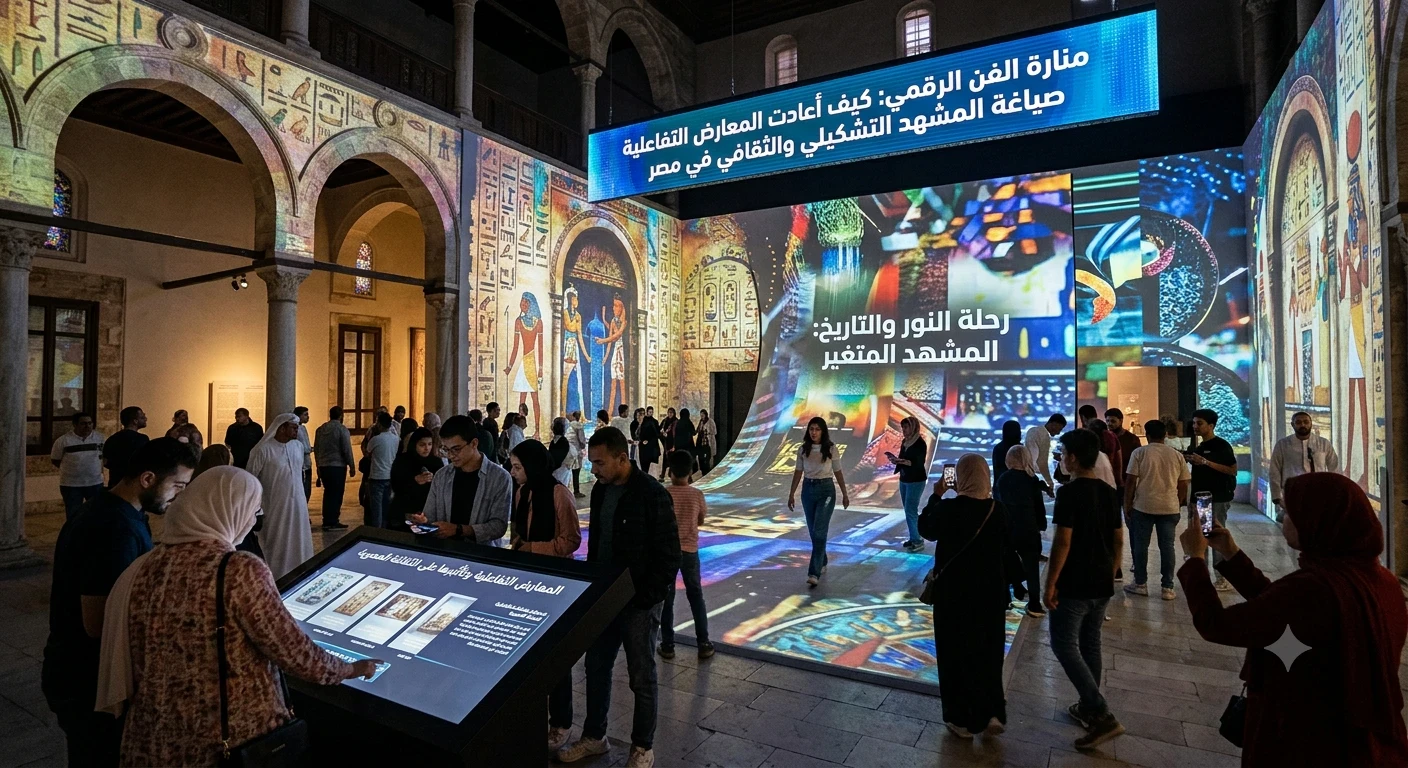 image about منارة الفن الرقمي.. كيف أعادت المعارض التفاعلية صياغة المشهد التشكيلي والثقافي في مصر