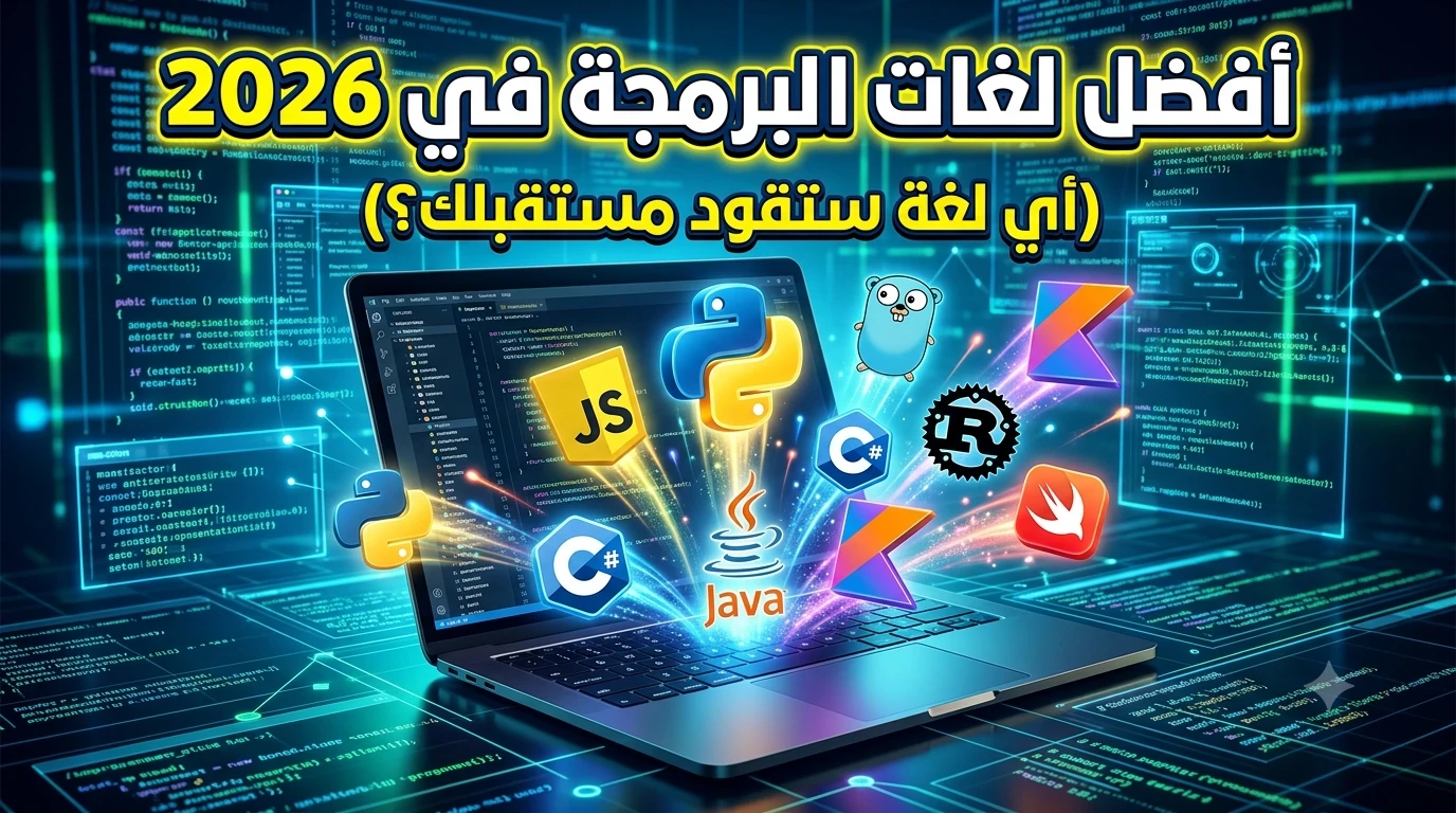 image about أفضل لغات البرمجة في 2026: دليلك لاختيار اللغة المناسبة لمستقبلك المهني