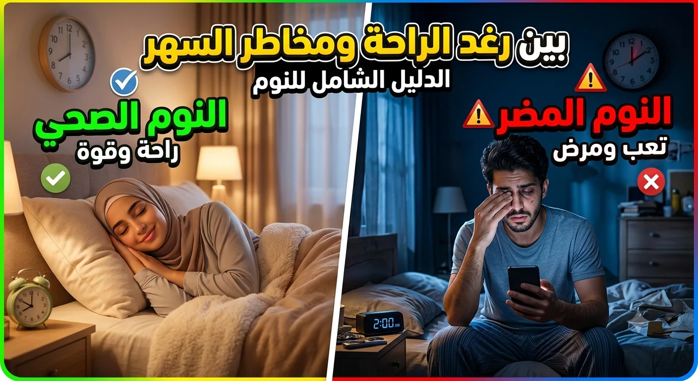 image about بين رغد الراحة ومخاطر السهر: