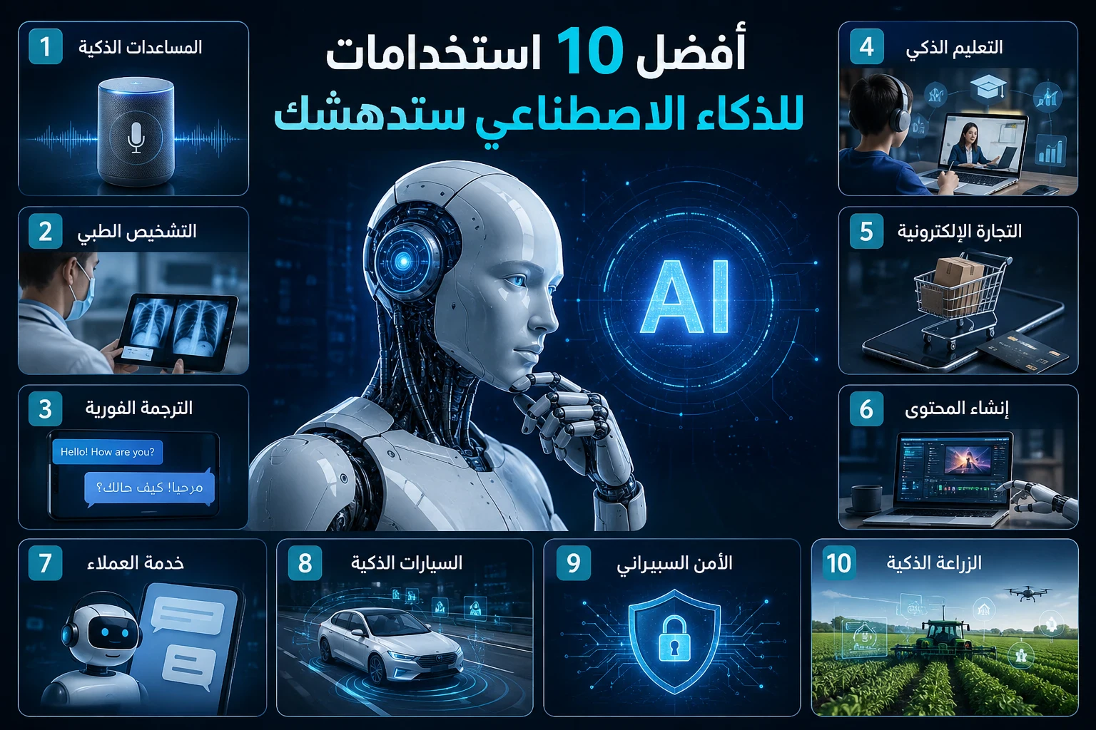 image about أفضل 10 استخدامات للذكاء الاصطناعي ستدهشك