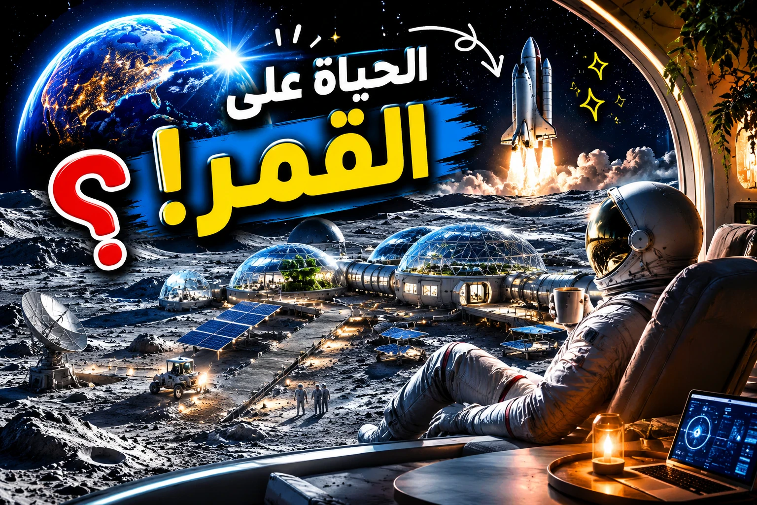 image about كيف ستكون الحياة إذا عاش البشر على القمر؟