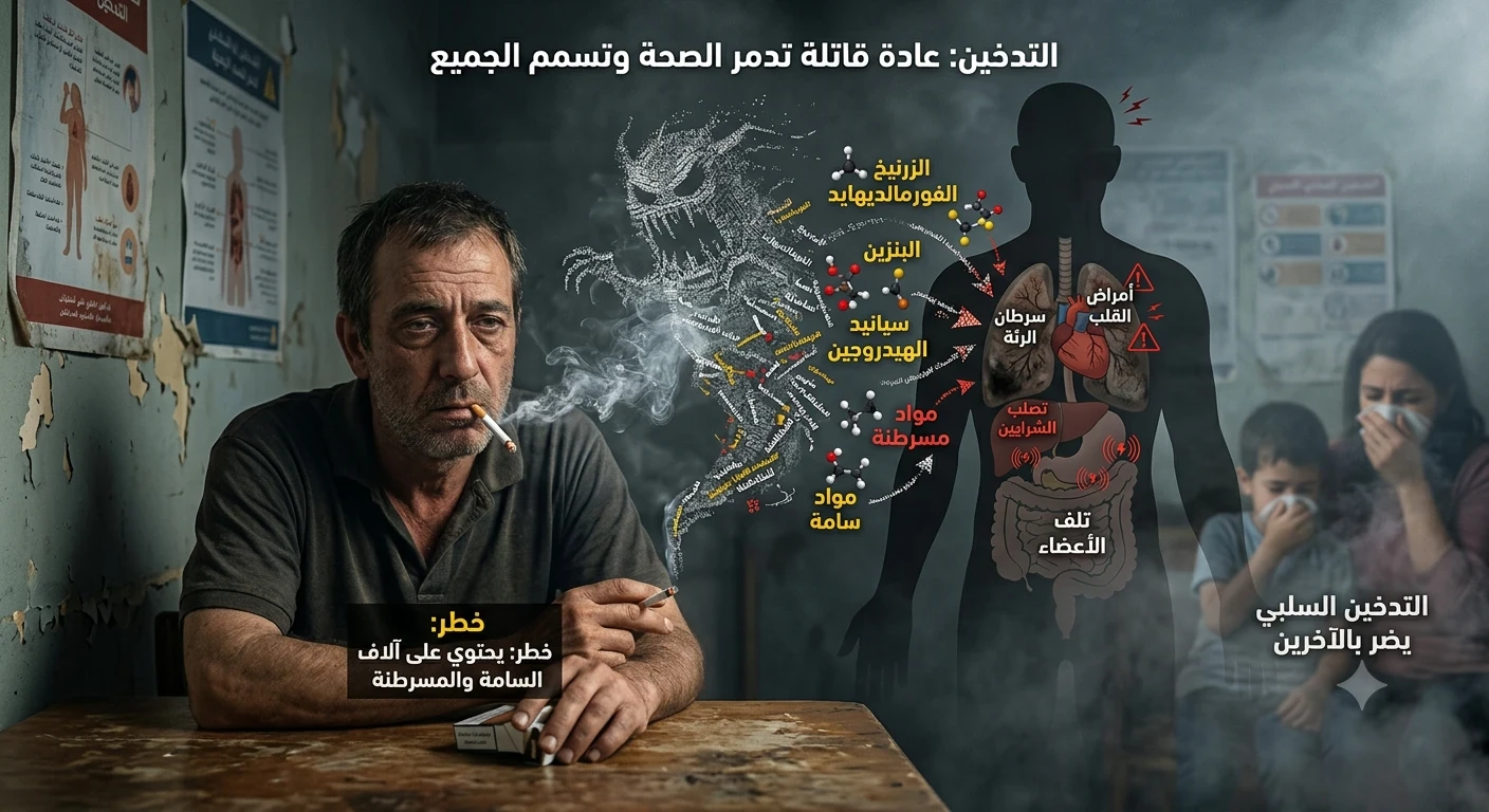 image about التدخين.. السم البطيء الذي يدمر صحة الإنسان