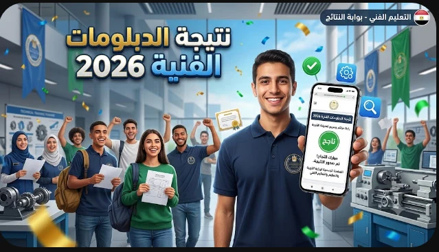 image about رابط...نتيجة الدبلومات الفنية 2026 برقم الجلوس