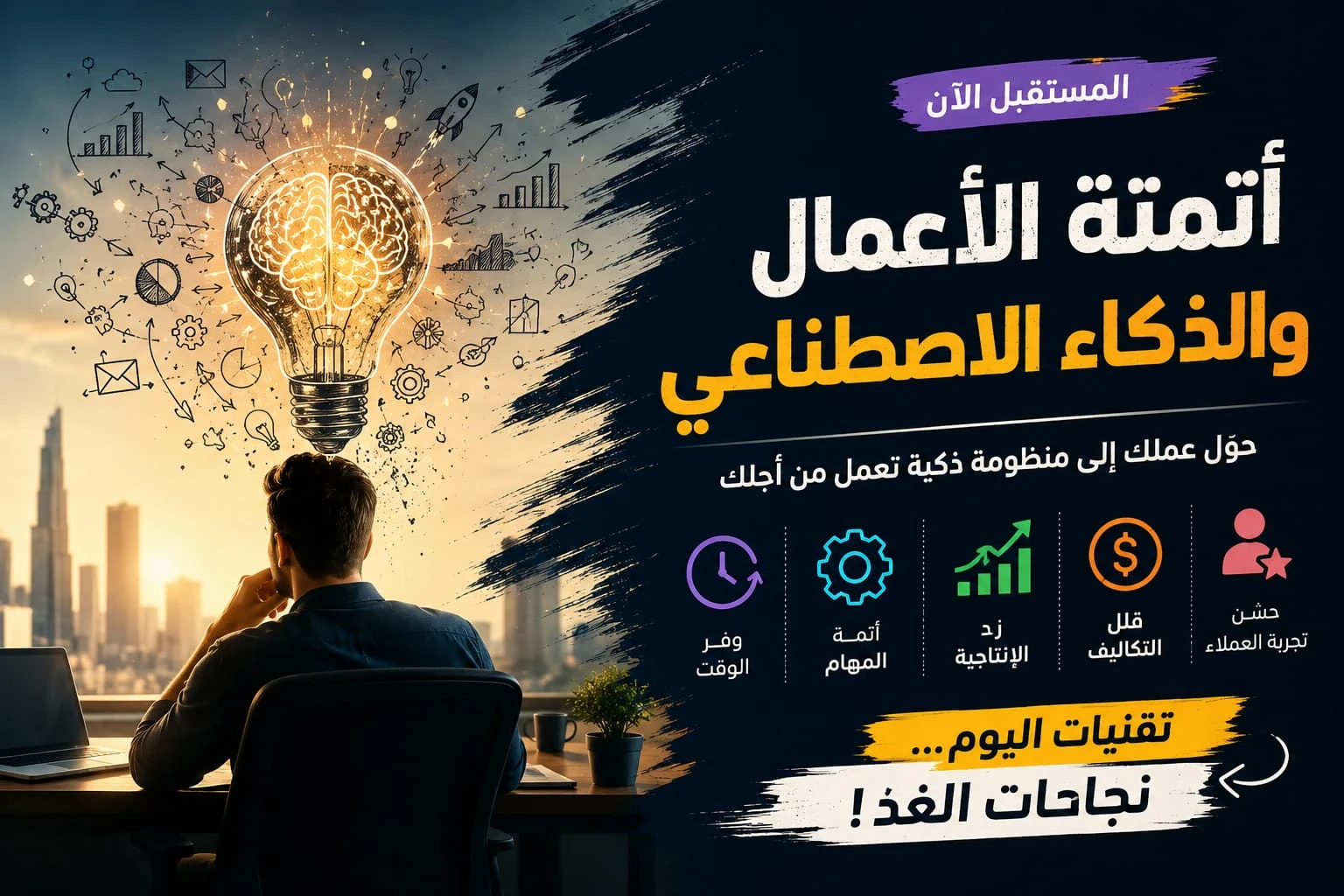 image about أتمتة الأعمال والذكاء الاصطناعي: كيف تغيّر التكنولوجيا مستقبل العمل وتضاعف الإنتاجية؟