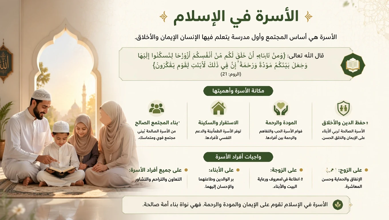 image about  مكانة الأسرة في الإسلام
