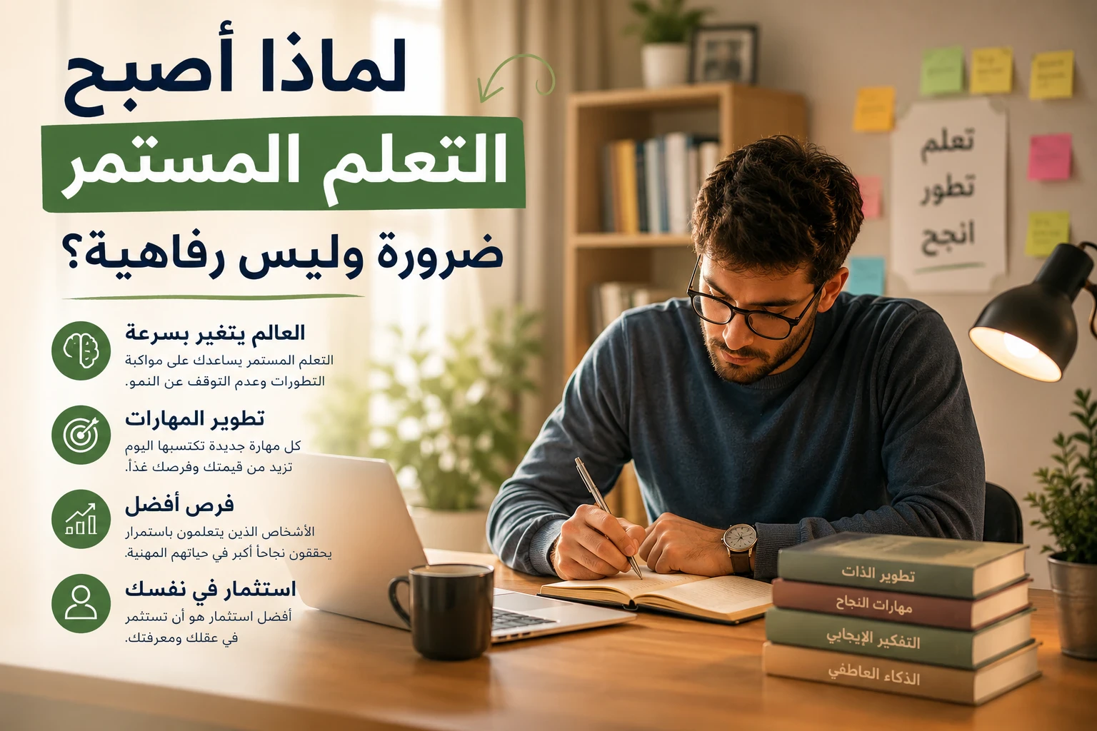 image about لماذا أصبح التعلم المستمر ضرورة وليس رفاهية؟