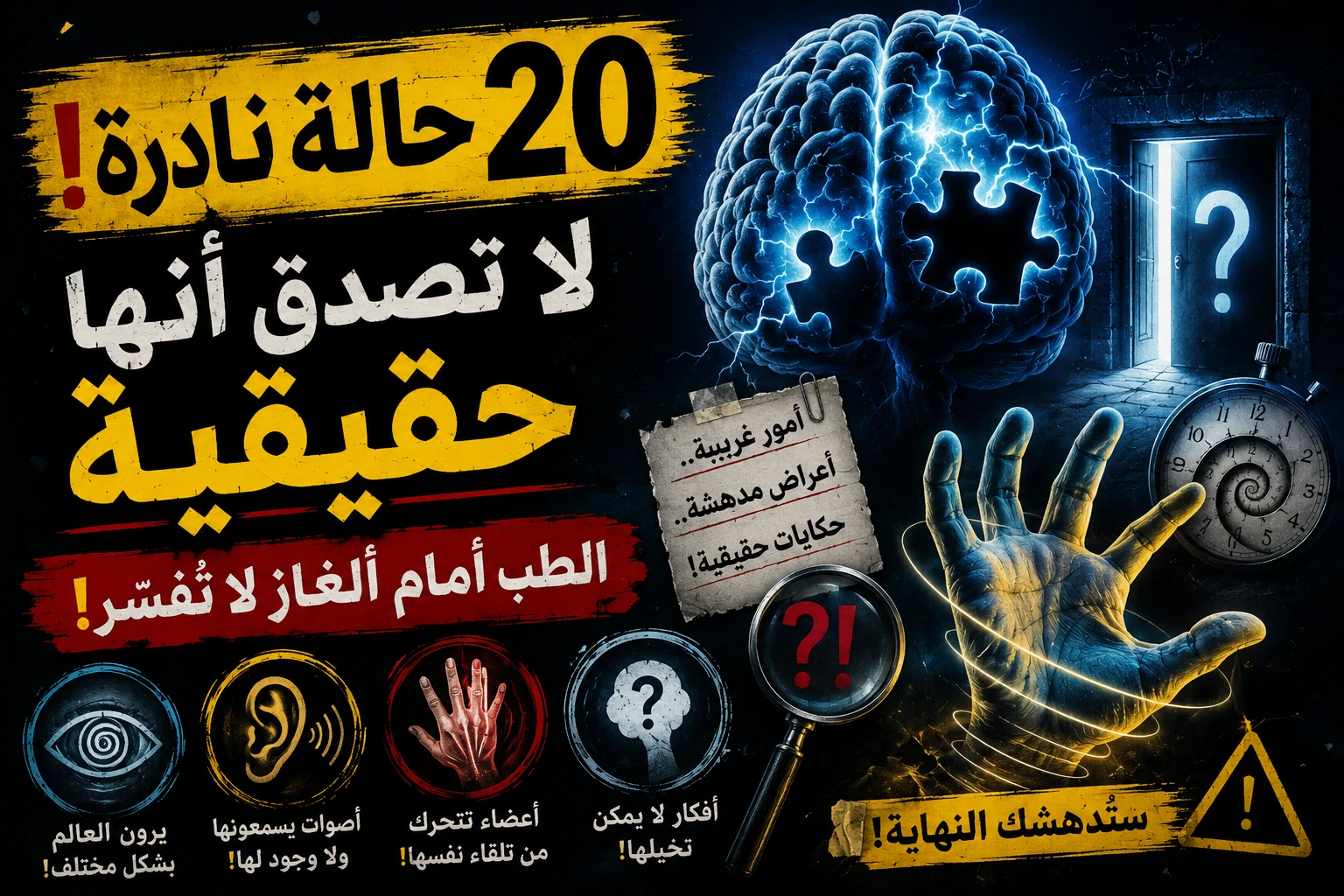 image about 🤯 20 متلازمة نادرة لا يصدقها العقل... لكنها حقيقية وحيّرت العلماء!