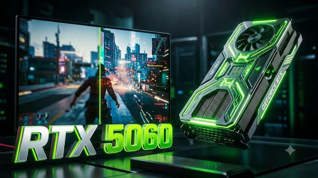 image about 🚀 ثورة الفئة المتوسطة: كرت الشاشة RTX 5060 يغير قواعد اللعبة