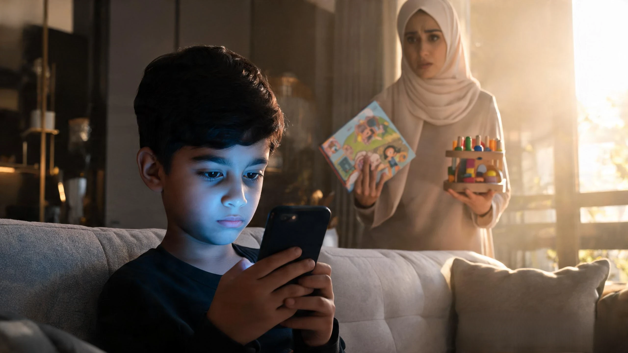 image about  طفلي لا يترك الهاتف... كيف أستعيده قبل أن يخسر طفولته؟
