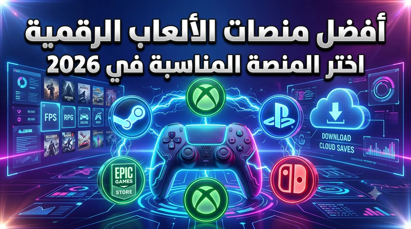 image about أفضل منصات الألعاب الرقمية في 2026: دليلك لاختيار المنصة المناسبة لكل لاعب