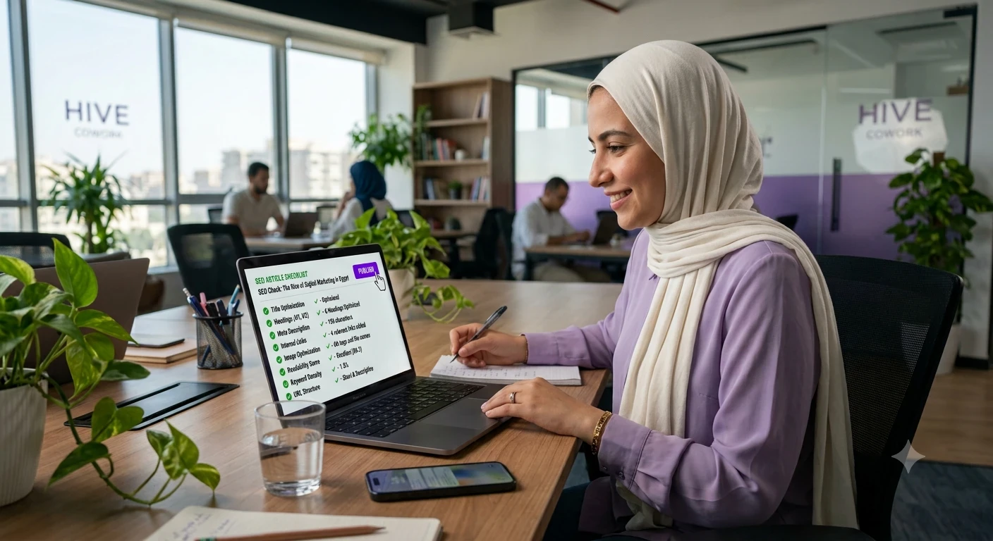 image about  كيفية كتابة مقال متوافق مع السيو خطوة بخطوة: من اختيار العنوان إلى النشر (دليل عملي للمبتدئين)