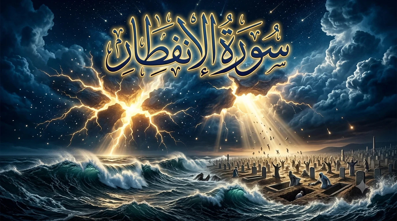 image about تفسير سورة الانفطار