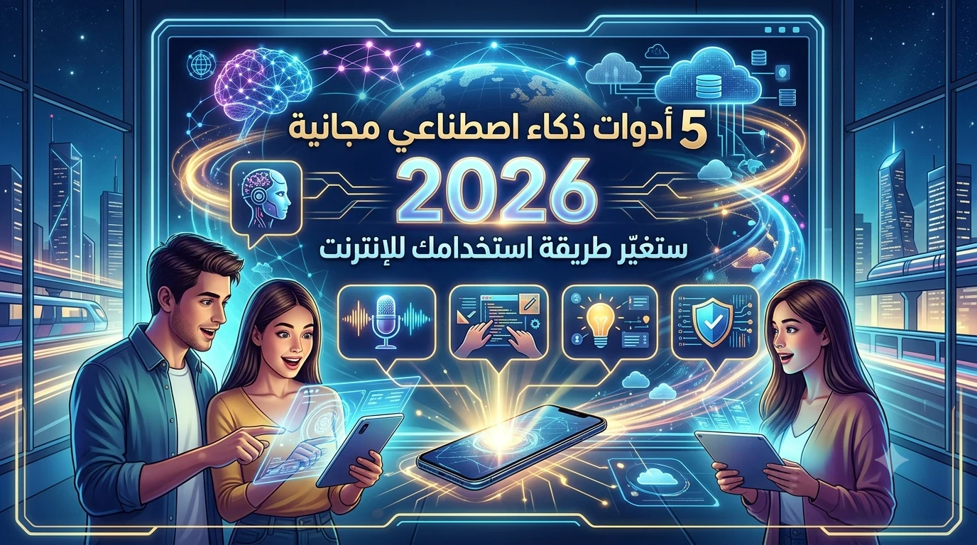 image about 5 أدوات ذكاء اصطناعي مجانية ستغيّر طريقة استخدامك للإنترنت في 2026