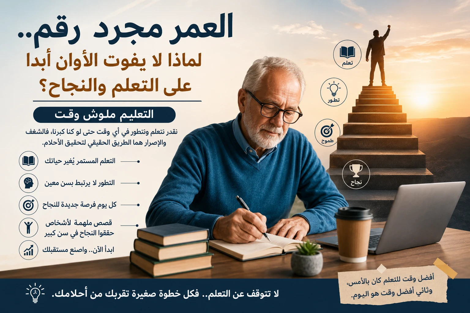 image about العمر مجرد رقم.. لماذا لا يفوت الأوان أبدًا على التعلم والنجاح؟