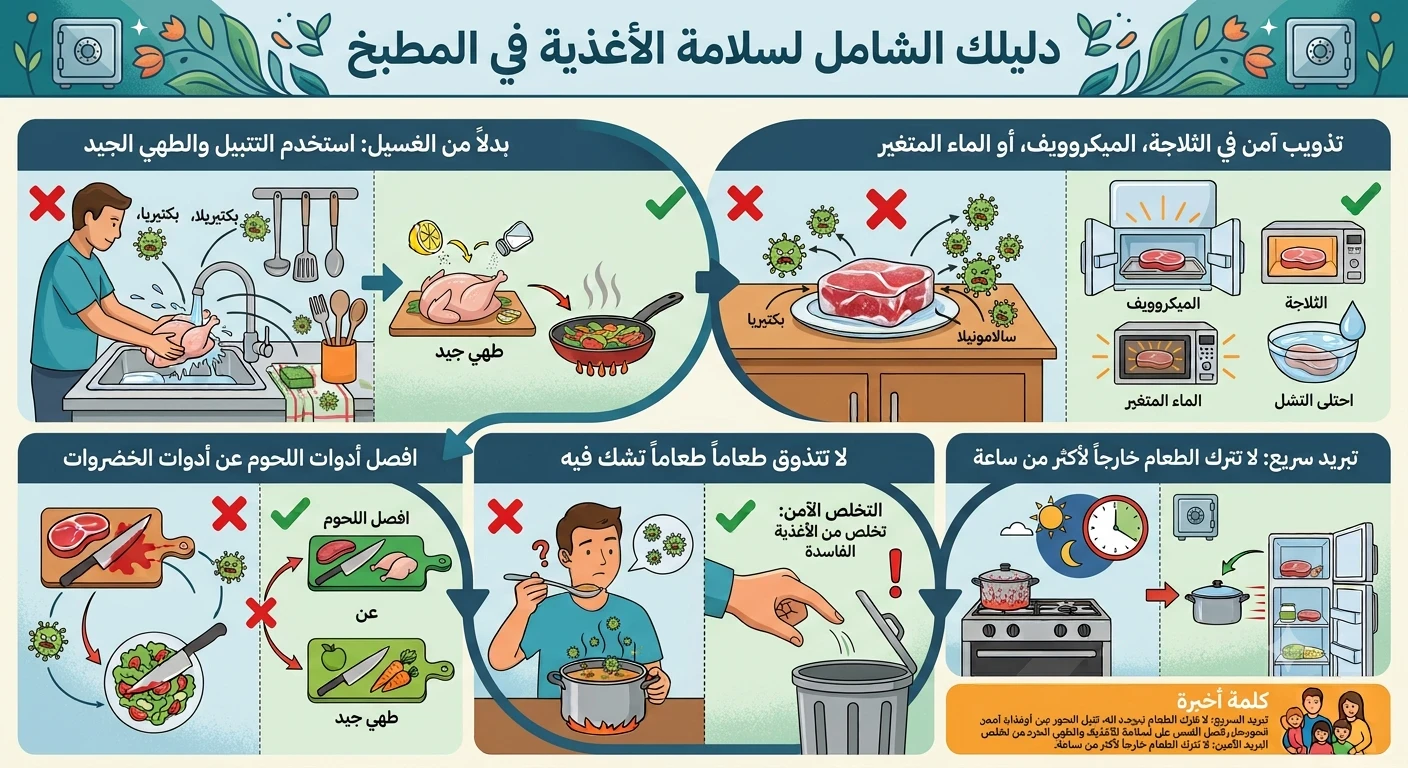 image about أخطاء كارثية في المطبخ تسبب التسمم الغذائي.. احذريها! 