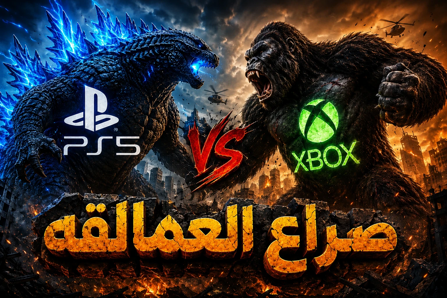 image about 🔥🎮 صراع العمالقة.. من يحسم عرش الألعاب؟ PlayStation 5 🆚 Xbox 👑⚔️