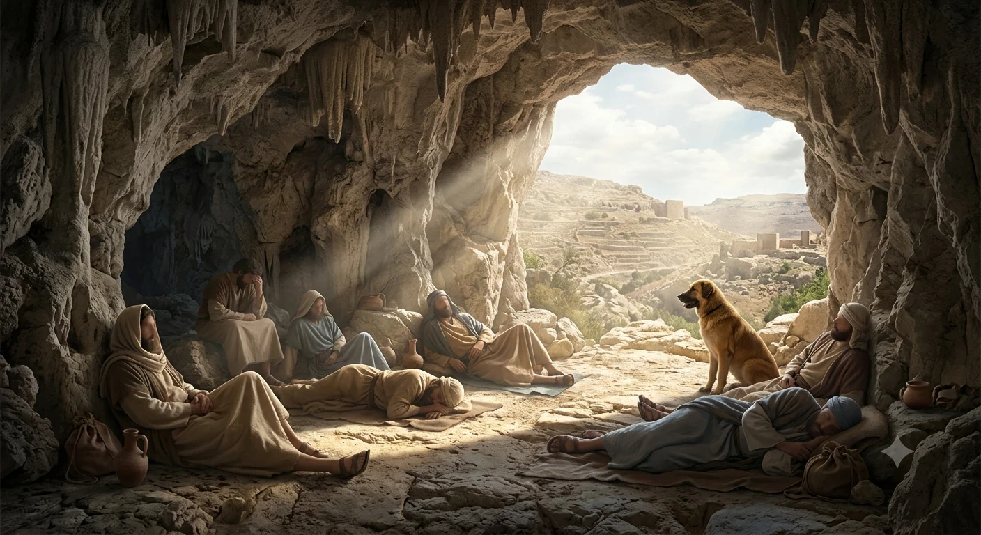 image about قصة أهل الكهف كاملة كما وردت في القرآن الكريم | معجزة حفظ الفتية المؤمنين عبر القرون
