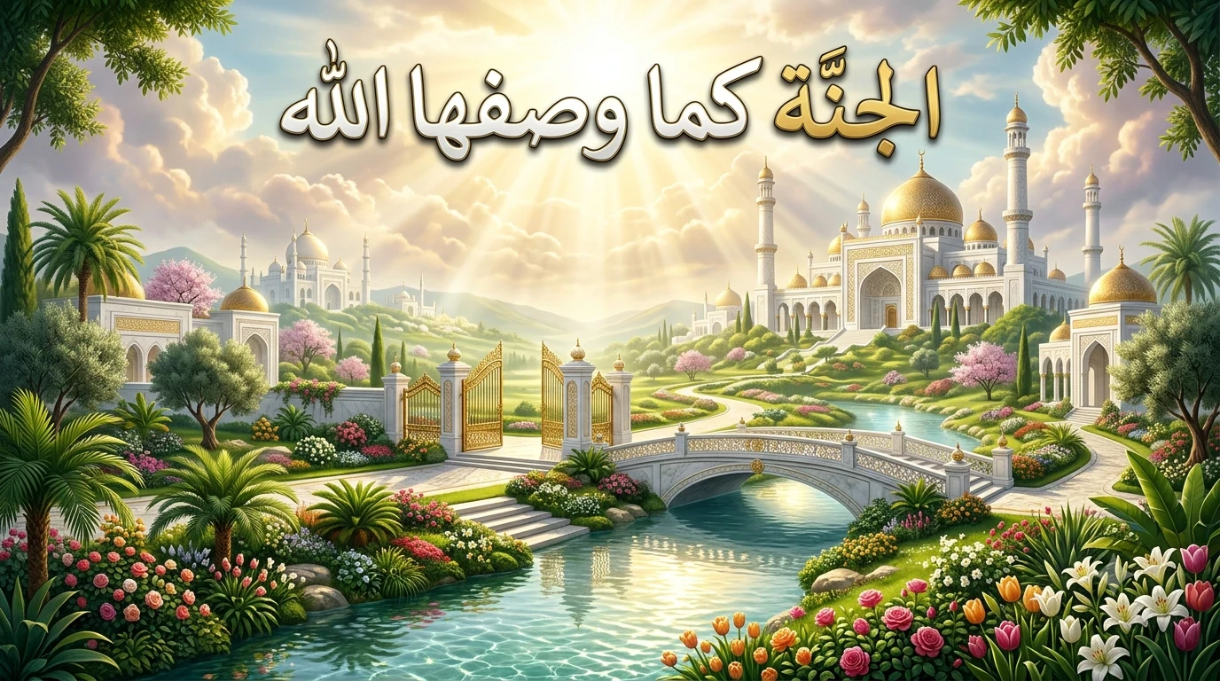 image about وصف الجنة ونعيمها في القرآن والسنة.. أعظم دار أعدها الله للمؤمنين