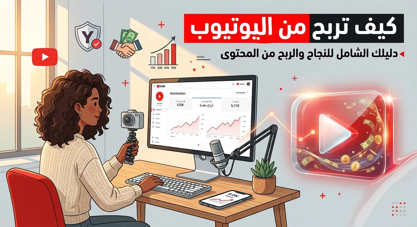 image about ازاي تعمل فلوس من اليوتيوب: دليلك الشامل للربح من المحتوى