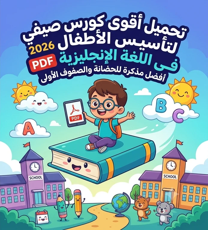 image about 📓 تحميل أقوى كورس صيفي لتأسيس الأطفال في اللغة الإنجليزية PDF مجانًا 2026 | أفضل مذكرة للحضانة والصفوف الأولى