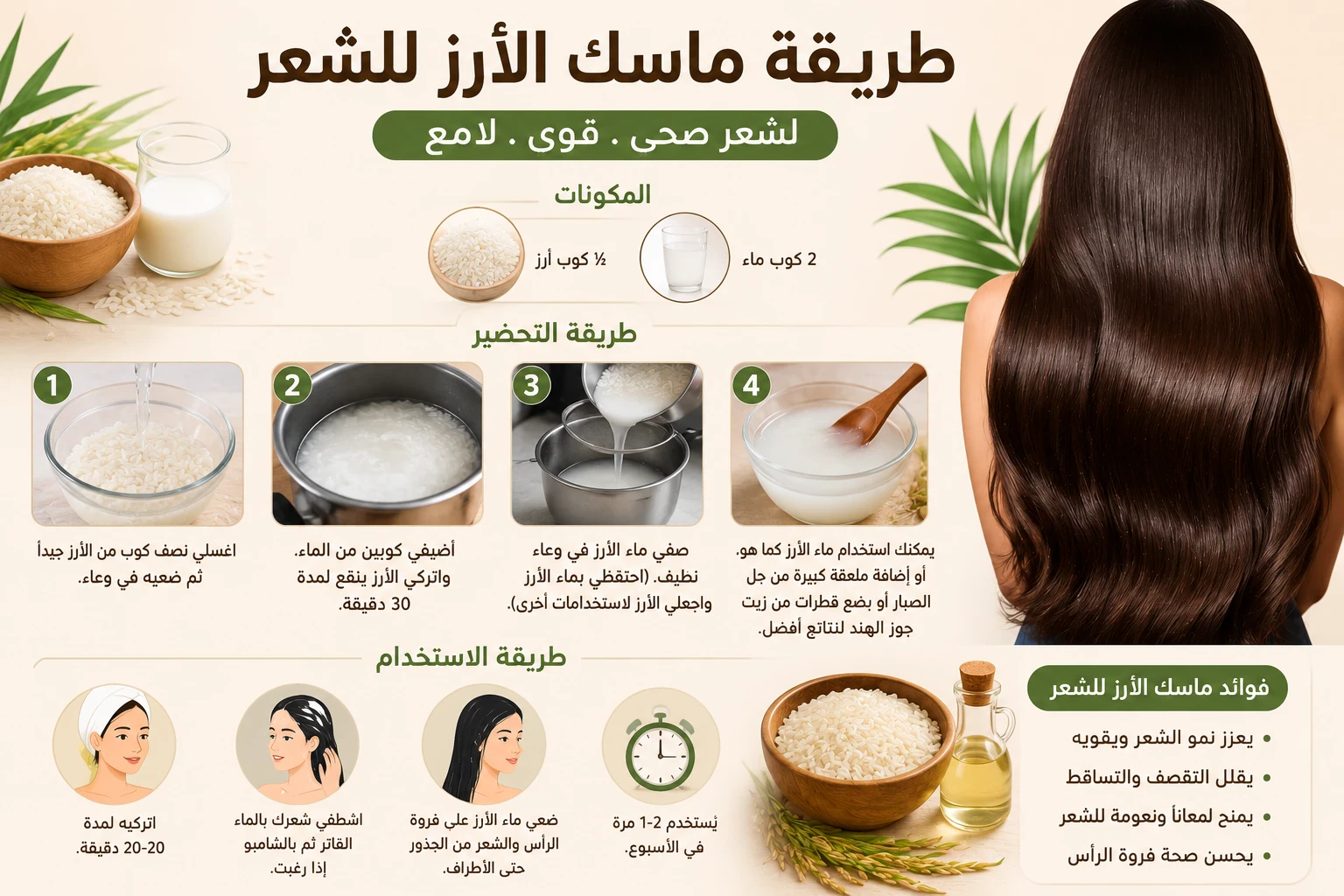 image about العنايه بالشعر عن طريق الطبيعة