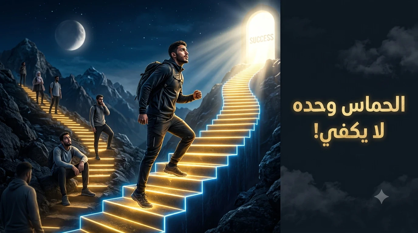 image about لماذا يفشل معظم الناس في تحقيق أهدافهم رغم الحماس؟