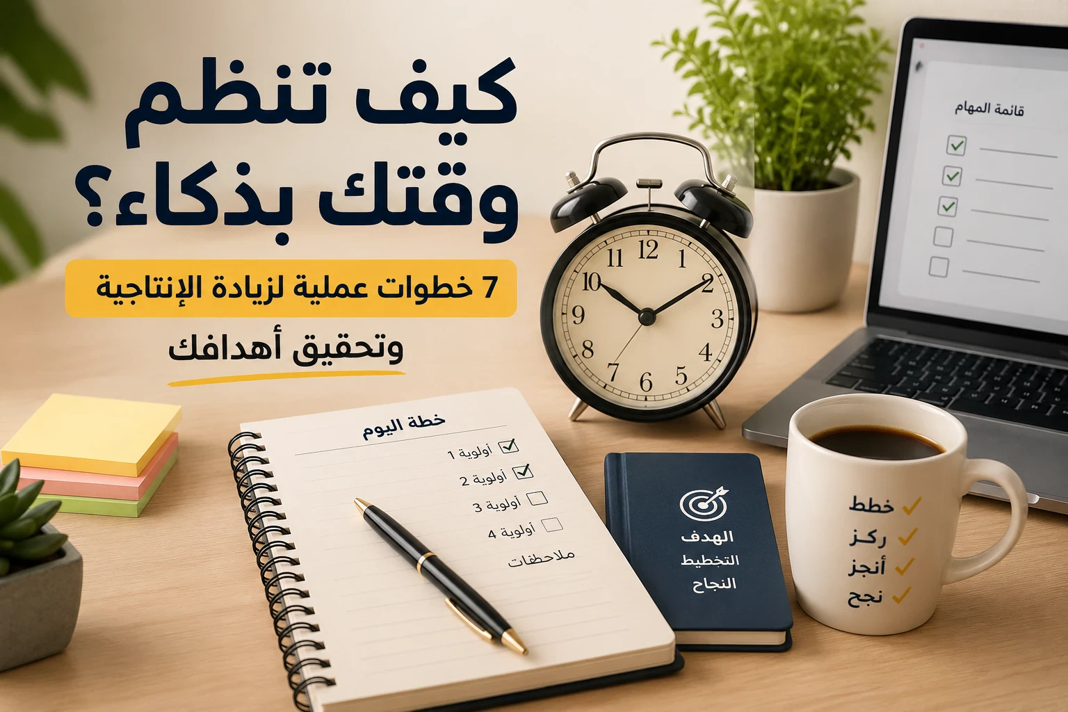 image about كيف تنظم وقتك بذكاء؟