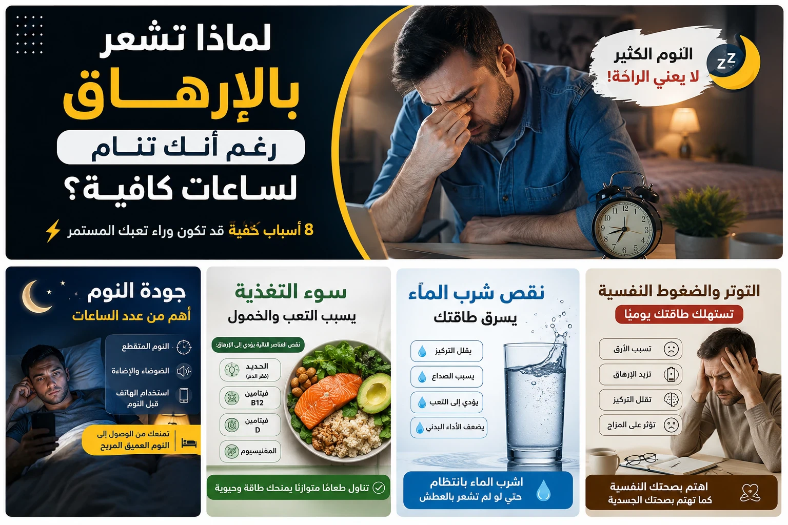 image about ماذا تشعر بالإرهاق رغم أنك تنام لساعات كافية؟
