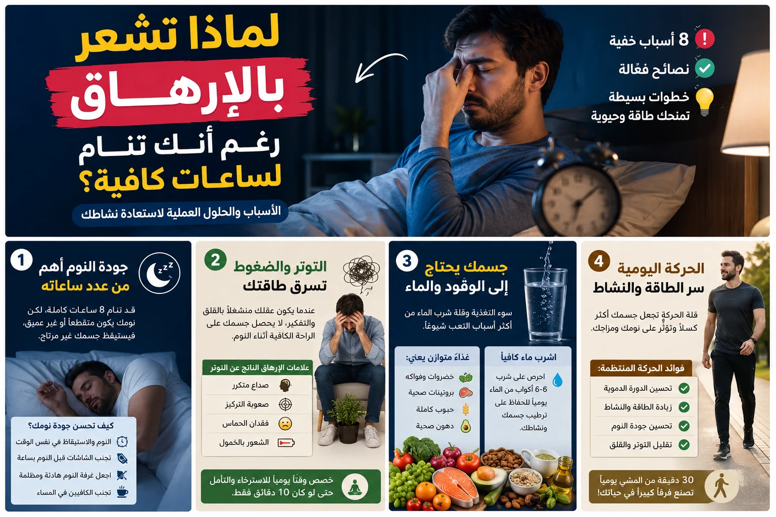 image about ماذا تشعر بالإرهاق رغم أنك تنام لساعات كافية؟