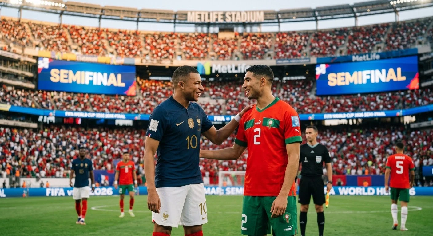 image about موقعة بوسطن… ثأر المغرب وعبقرية مبابي في ربع نهائي مونديال 2026  فرنسا والمغرب يتجددان في مواجهة نارية على ملعب 