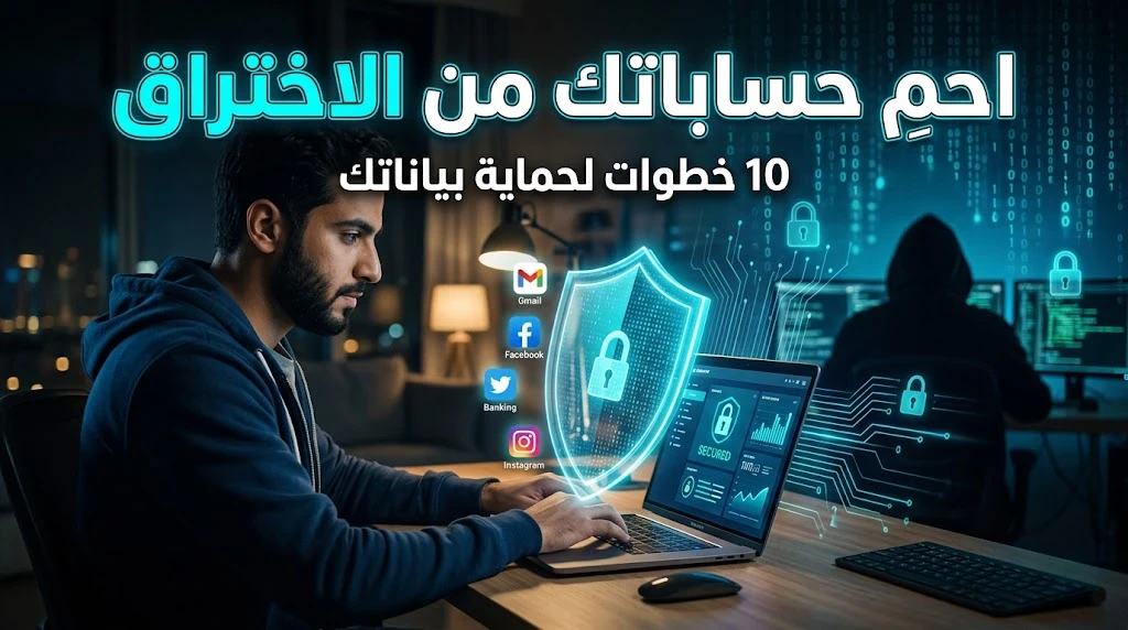 image about كيف تحمي حساباتك الإلكترونية من الاختراق؟ 10 خطوات أساسية لحماية بياناتك