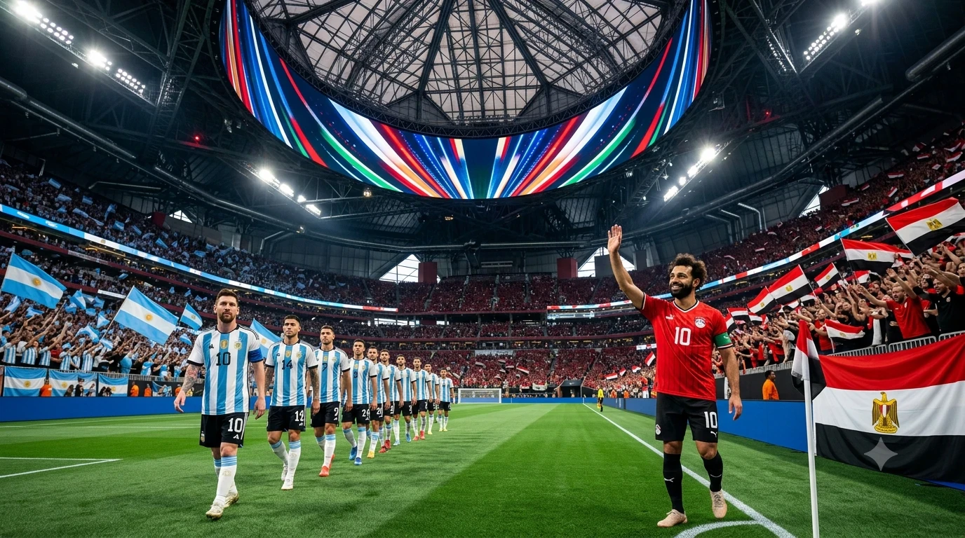 image about موعد مباراة مصر والأرجنتين اليوم في كأس العالم 2026.. القنوات الناقلة والتشكيل المتوقع وموعد انطلاق اللقاء