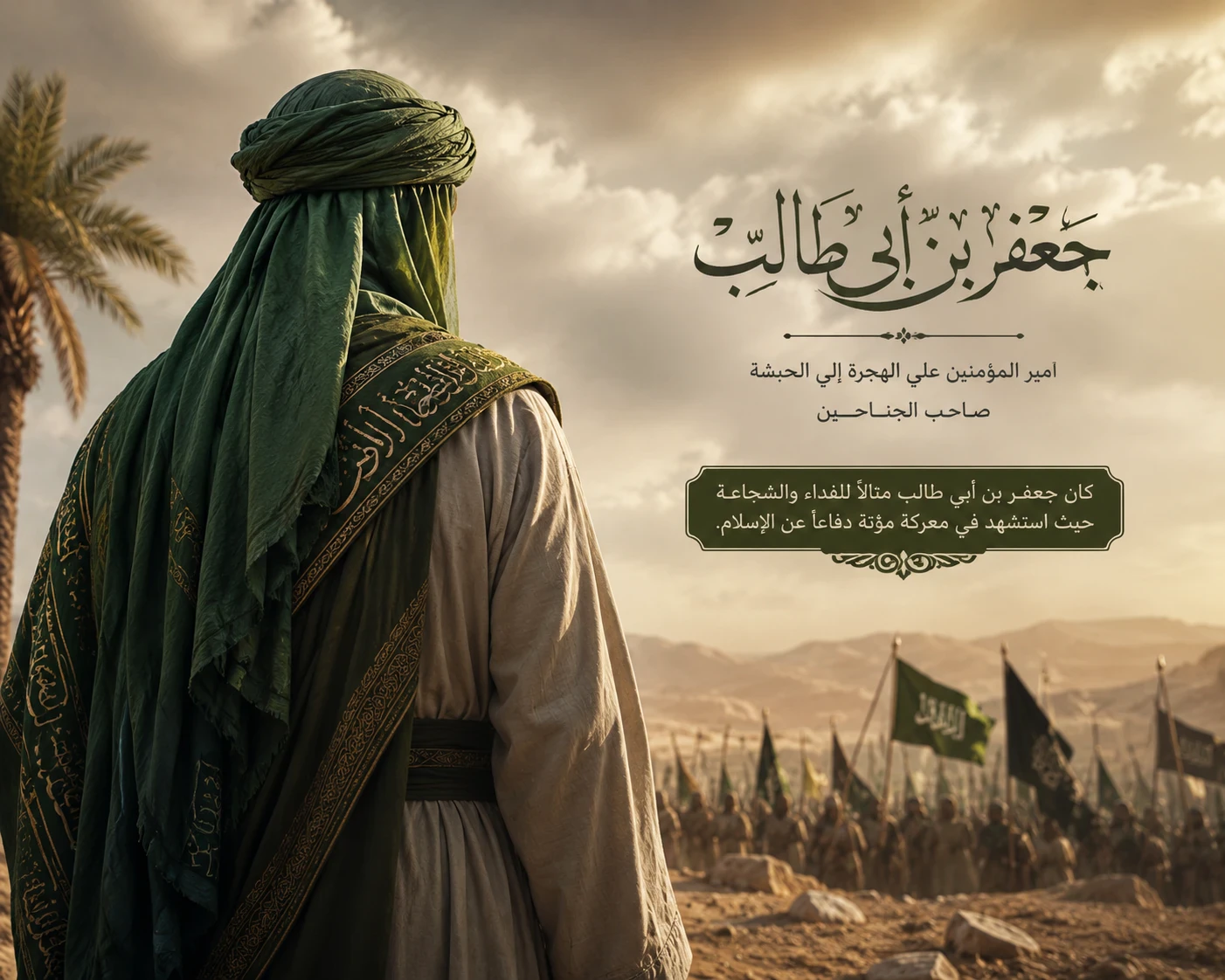 image about جعفر بن أبي طالب رضي الله عنه صاحب الهجرتين وبطل غزوة مؤتة